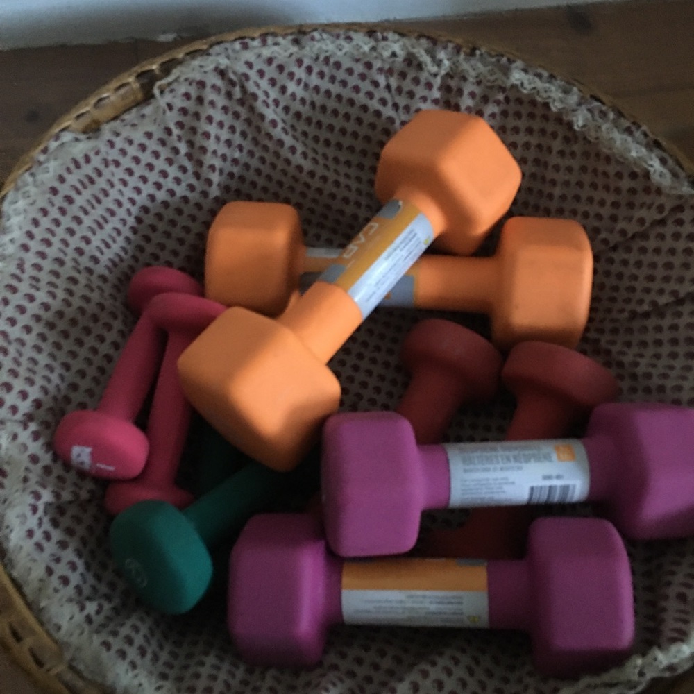 Weights 1, 2, 3, 5 and 8 lbs sets. Make offer for individual or for all.